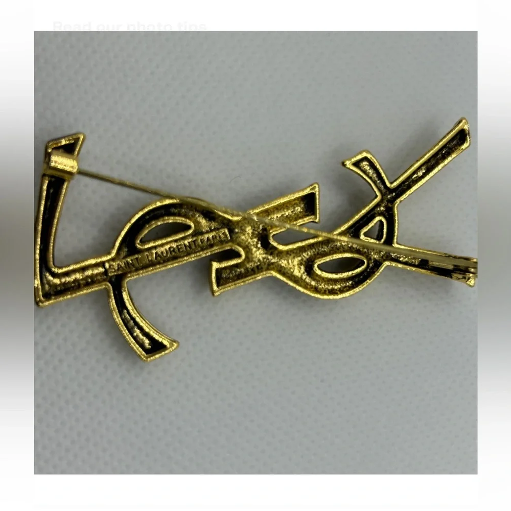 Fashion Jewelry Gold Initial Brooch